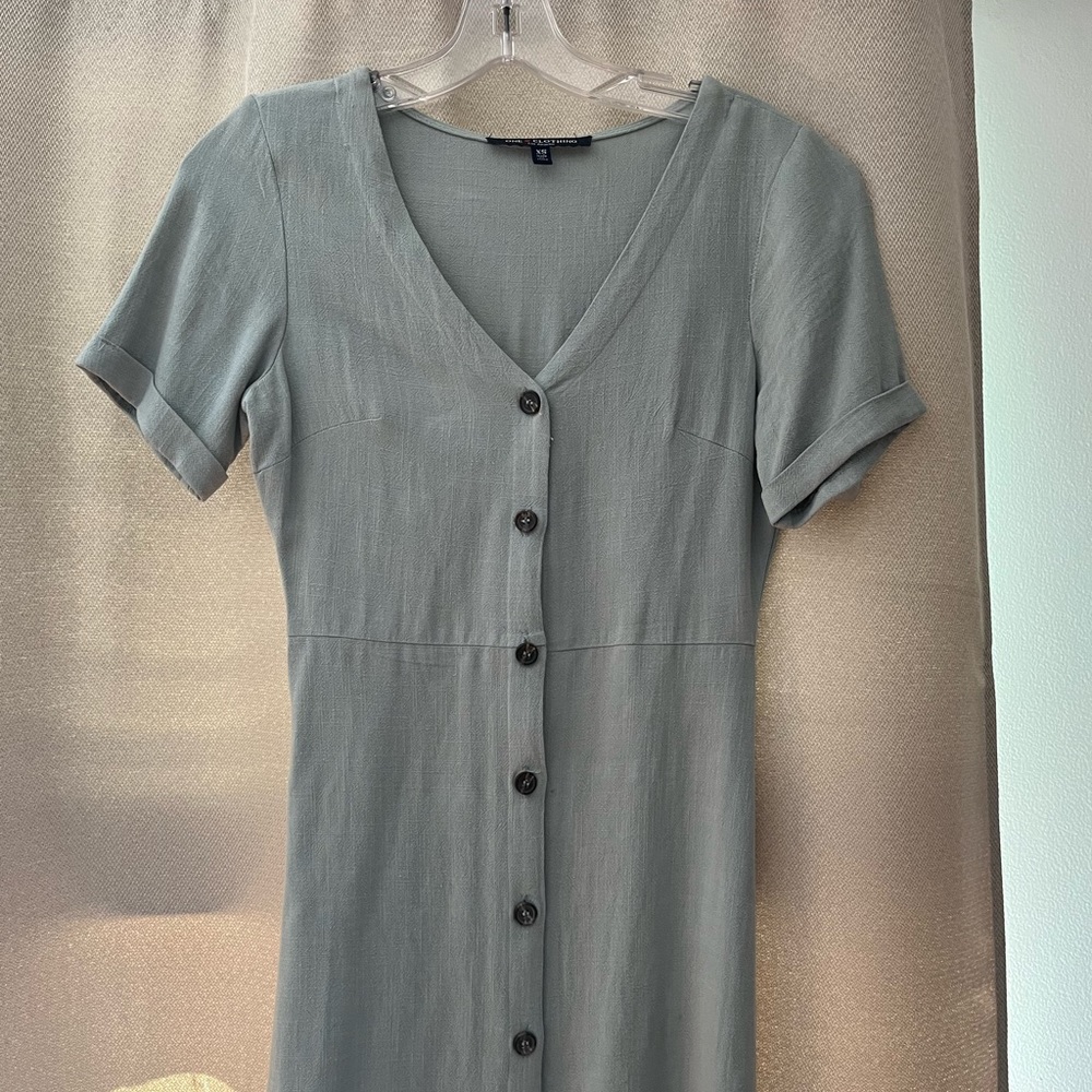 Sea-foam blue dress
